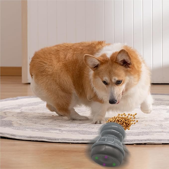 Smart Interactive Dog Chew Toy with Auto-Pause Tech ABS Chew Toys for Dogs, Treat Dispenser for Aggressive Chewers for Small or Medium Dogs