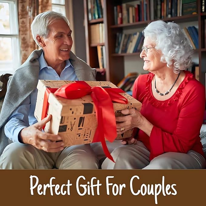 Custom Growing Old Together Christmas Decoration, Personalized Couple Beach Chair Wooden Plaque, Holiday Gift for Parents or Grandparents, Heartfelt Wooden Keepsake for Anniversary Celebration