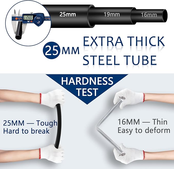 LOKEME Portable Closet, 67 Inch Wardrobe Closet for Hanging Clothes with 4 Hanging Rods, 25mm Steel Tube Clothes Storage Organizer for Extra Sturdy, Quick and Easy to Assembly, Gray Cover