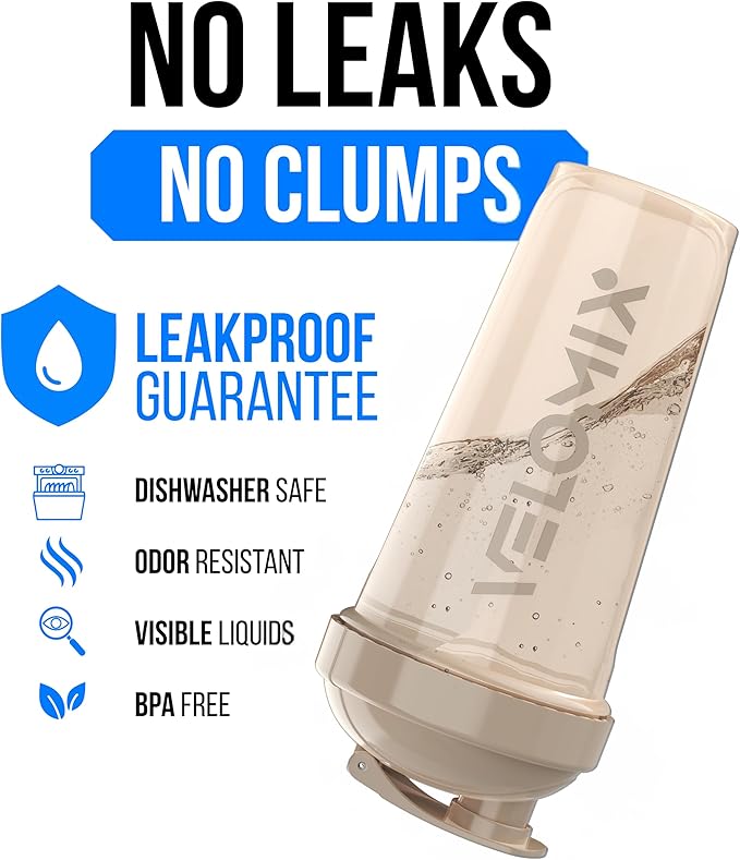 VELOMIX -6 PACK- 28 OZ Protein Shaker Bottles for Protein Mixes, Shaker Cups for Protein Shakes, Large Shaker Bottle Pack, Shaker Cup, Shakers for protein Shakes (Most Popular)