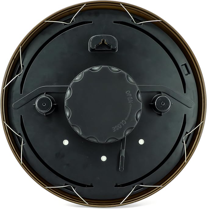 OCEST 15 Inch Indoor Outdoor Clock Waterproof, Silent Metal Large Outdoor Clock Glow in The Dark, Battery Operated Decor for Garden Pool Patio Porch