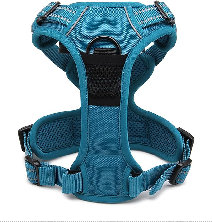 Truelove Adjustable No-Pull Dog Harness Reflective Pup Vest Harnesses Comfortable Control Brilliant Colors TLH5651(Blue,S)
