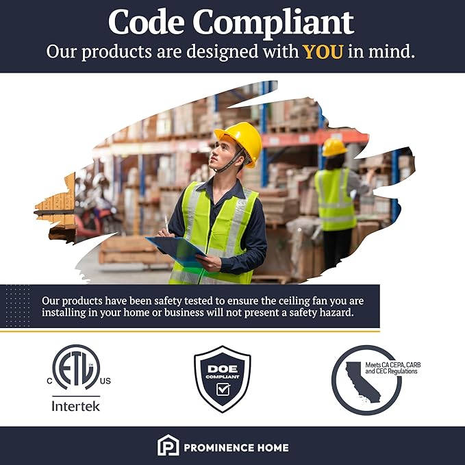 Prominence Home Arthur, 52 inch Industrial Farmhouse Flush Mount LED Ceiling Fan with Light, Pull Chain, Three Mounting Options, Dual Finish Blades, Reversible Motor - 51486-01 (Espresso)