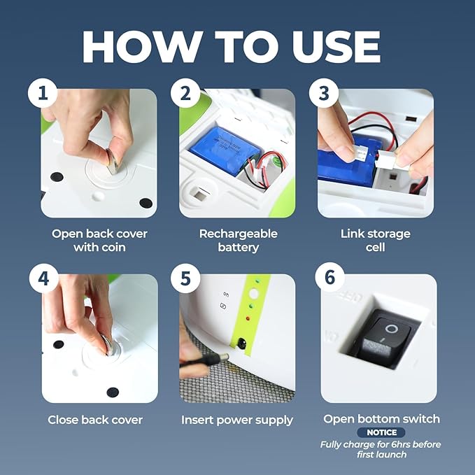 AFP Automatic Ball Launcher for Dogs Interactive Puppy Pet Ball Outdoor Thrower Fetch Machine, 6 Balls Included (2.5 inch) for Medium to Large Dogs, Rechargeable Battery