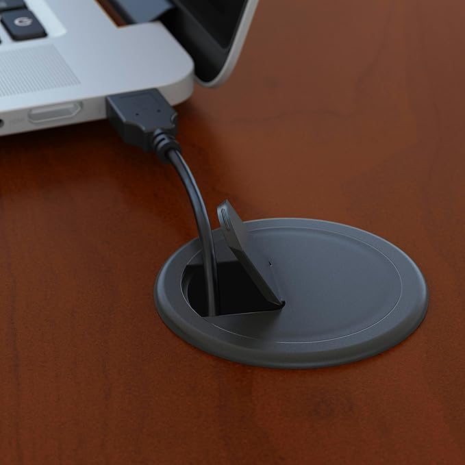 Bush Business Furniture Series C 48W x 30D Shell Desk in Hansen Cherry, Office Workstation for Professional Use, Compact Desktop Solution for Workspace