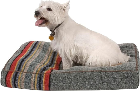 PENDLETON Vintage Camp Napper Dog Bed Heather Green, S