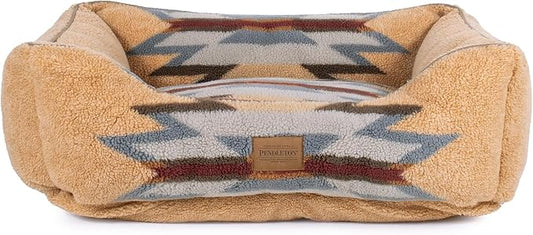 Pendleton Berber Kuddler Dog Bed - Wyeth Trail Wheat, M
