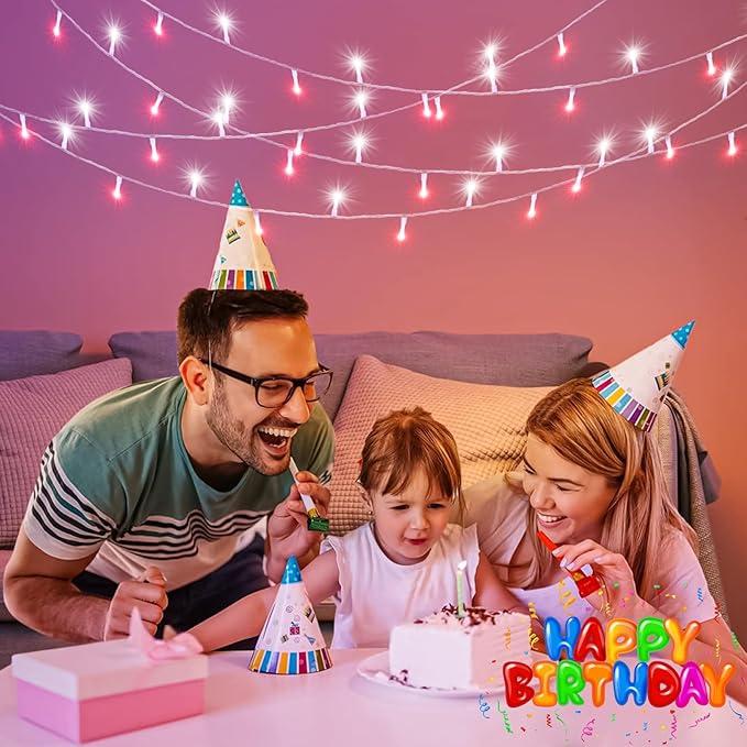 300 LED Christmas Lights Outdoor -100ft Extra Long Christmas String Lights 8 Modes Plug in Waterproof Fairy Lights with Timer Memory for Indoor Outside Bedroom Home Party Decoration, Red&White