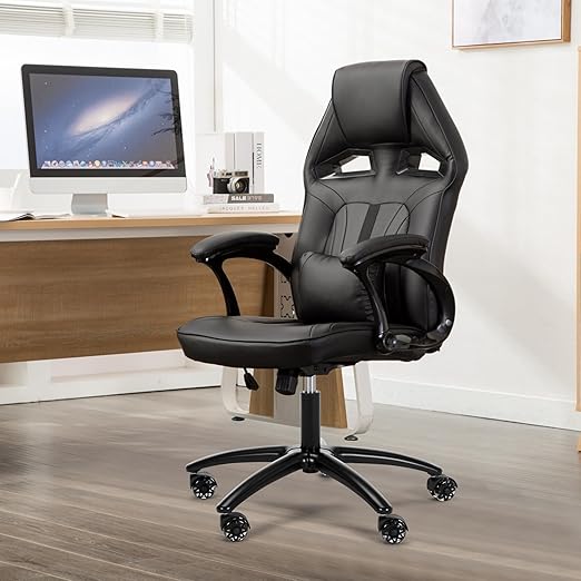 Frassie 28 Inch Office Gaming Chair Metal Base Replacement Part with 5 Wheels, Heavy Duty 2600 Lbs Wide Chair Legs Computer Desk Chair Base (Black)