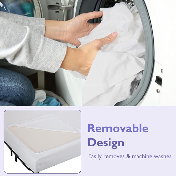 FDW | 12 Inch Twin XL Mattress | Medium Firm | Gel Memory Foam Mattress | White | Bed in a Box, CertiPUR-US Certified | Pressure Relief, Cooling Ventilated Foam | Washable Removable Cover