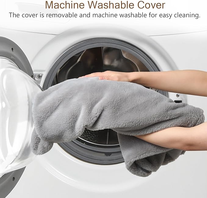 COMAX Folding Sofa Bed Single, Fold Out Chair Bed, Foldable Sofa Chair, Convertible Sleeper Futon for Adults, Floor Couch Mattress for Small Spaces Bedroom Living Room Guest Room, Faux Fur Grey