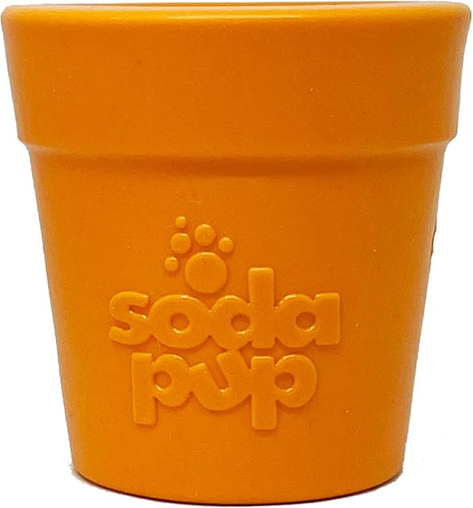 SodaPup Flower Pot – Durable Dog Treat Dispenser & Chew Toy Made in USA from Non-Toxic, Pet Safe, Food Safe Rubber Material for Mental Stimulation, Problem Chewing, Calming Nerves, & More