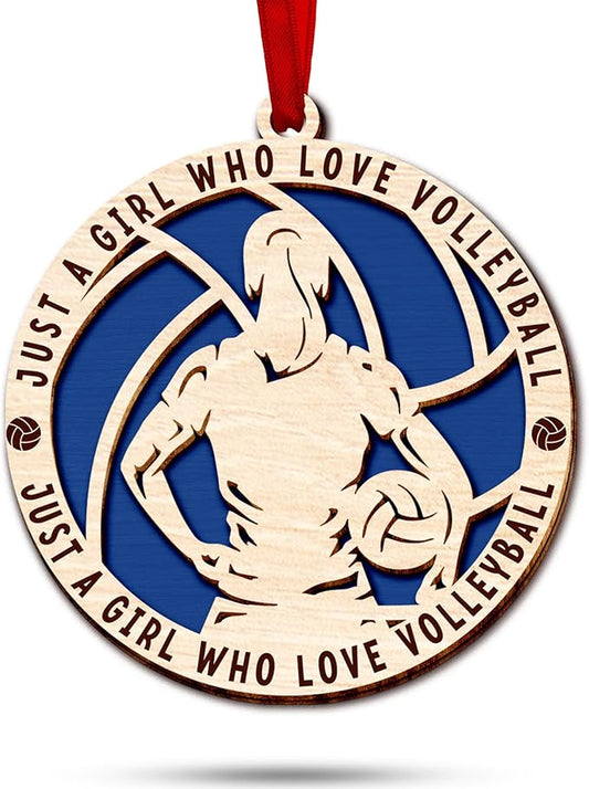 Volleyball Ornaments for Christmas Tree - Unique Ornaments Gifts for Volleyball Players, Teen Girls and Boys, Ideal Ornament for Christmas Decoration, Men and Women's Volleyball Collectible Item