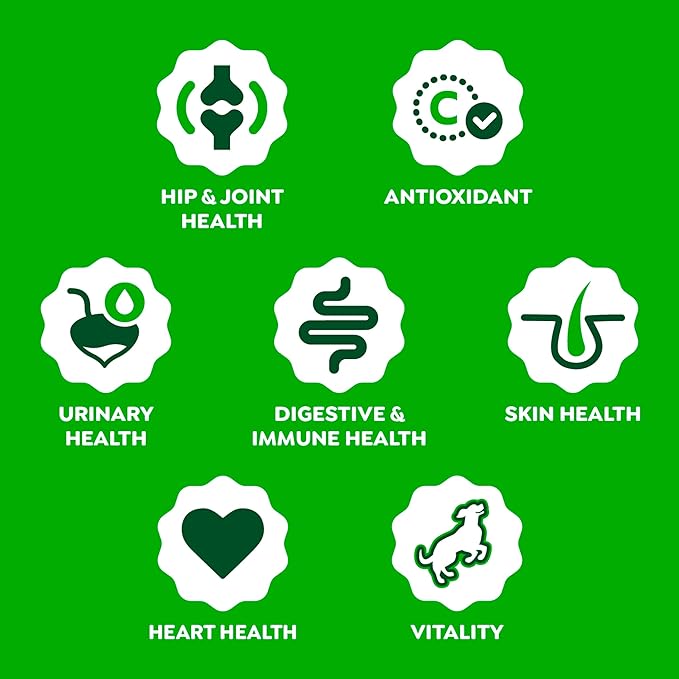 Greenies Dog Supplements 8-in-1 Multi-Benefit Chicken Flavor, 15.5 oz. Container, 80 Count