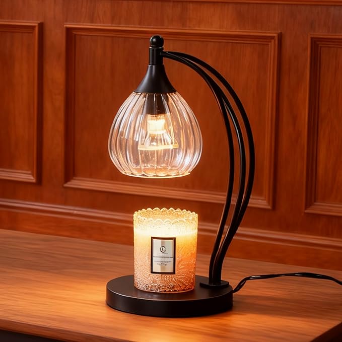 Candle Warmer Lamp with Timer Dimmer - Candle Lamp for Jar Candles - Birthday Gifts for Women Mom Home Decor House Warming Gifts, Lamp with 2 Bulbs