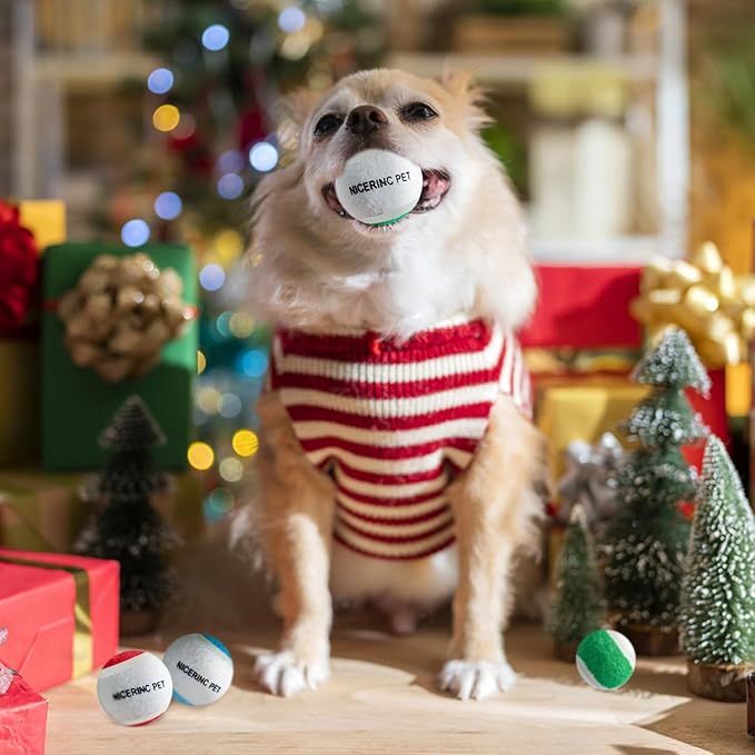 X-Small Dog Tennis Balls Dog Toys Ball 1.72" Pack of 12, Fit Ball Launchers