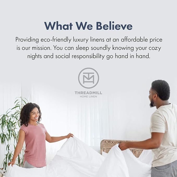 Threadmill 100% Cotton Sheets for Full Size Bed - 600 Thread Count Full Bed Sheets Set with 16” Deep Pocket - Damask Stripe Sateen Weave 4-Piece Bedding Set with Cooling Effect, White