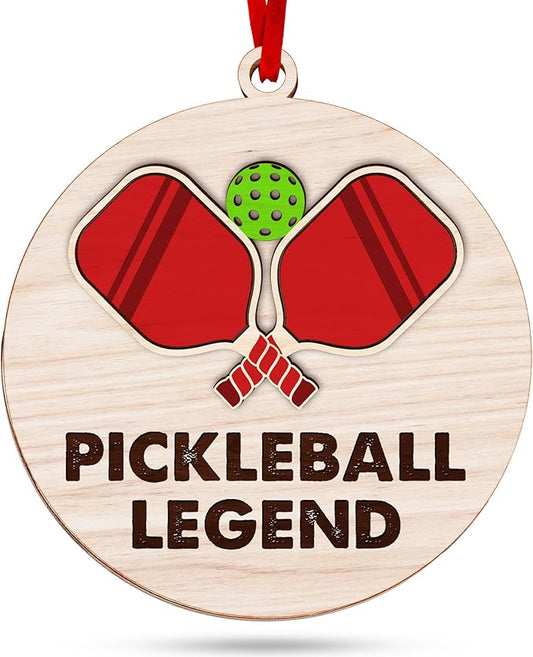 Pickleball Ornament - Christmas Tree Decor for Pickleball Enthusiasts, Fun 2025 Pickleball Christmas Ornaments for Women, Inspirational Sport Gift Ideas, Unique Paddle Design