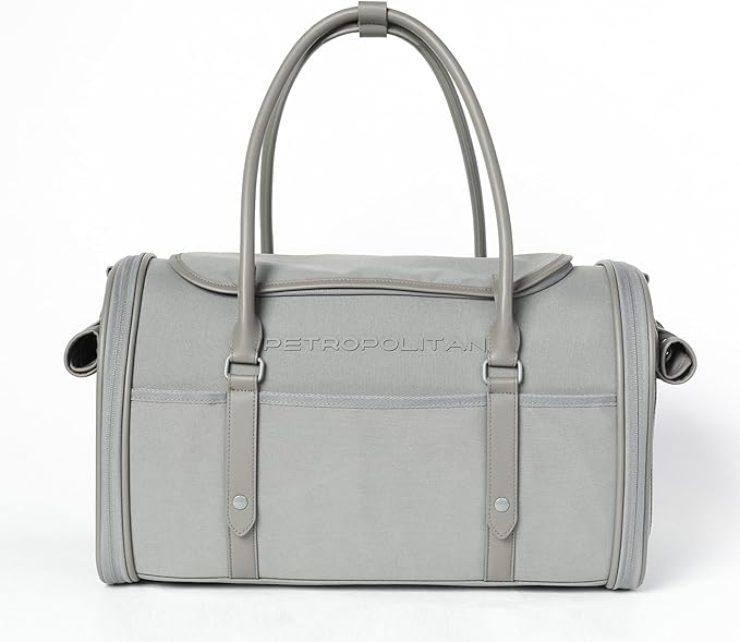 Cat Soft-Sided Carrier, Airlien Compliant, with Ventilation, for Pets Upto 16 lbs (Steel Grey)