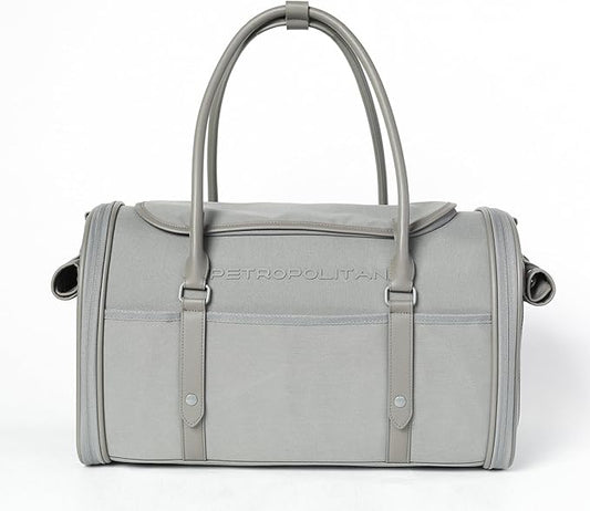 Cat Soft-Sided Carrier, Airlien Compliant, with Ventilation, for Pets Upto 16 lbs (Steel Grey)