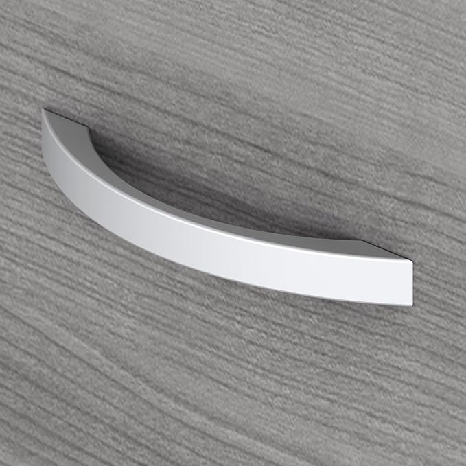 Bush Business Furniture Studio C 2 Drawer Lateral File Cabinet in Platinum Gray - Assembled, Locking Document Storage for Home or Professional Office