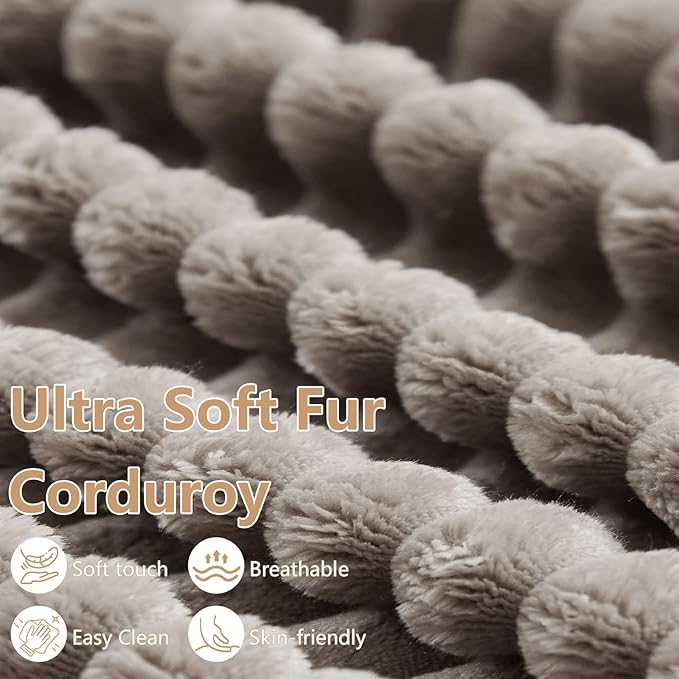 Cloud Loveseat Sofa, Modern Corduroy 2-Seater Couch with Deep Seat, No Assembly Required Memory Foam Sofa, Boneless Sofa in a Box for Bedroom, Apartment, Office,Small Space (Camel,70.8in)