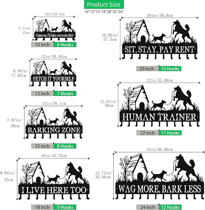 Custom Metal Key Rack Hooks, Personalized Key Holder for Wall, Dog, Dog House Theme Wall Decoration Key Hooks, Key Hanger Organizer for Living Room, Entryway, Pet House, Bedroom Decor