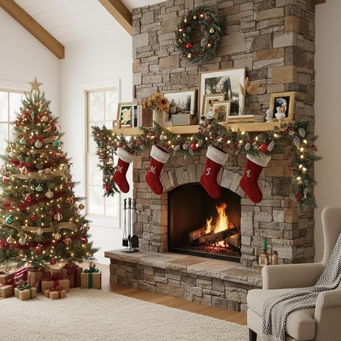 Vivelove 12" Deep Floating Shelves with Invisible Brackets, 72" Wall Shelves for Bathroom Bedroom Kitchen Living Room Laundry Room, Modern Rustic Shelves for Home Decor, 72"x12"x2", Set of 1, Oak