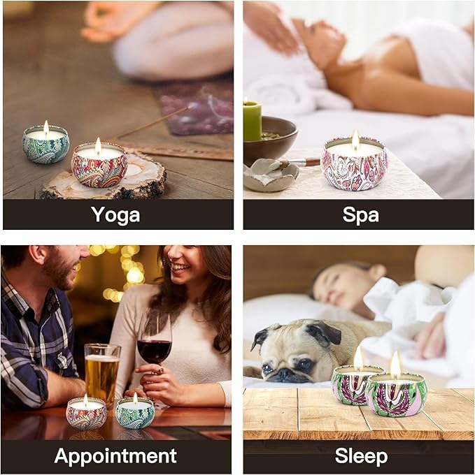 Scented Candles Gifts for Women, Candles for Home, 12 Pack Soy Wax Candles Sets, Birthday Gifts for Women Mom Best Friends Sister Colleague