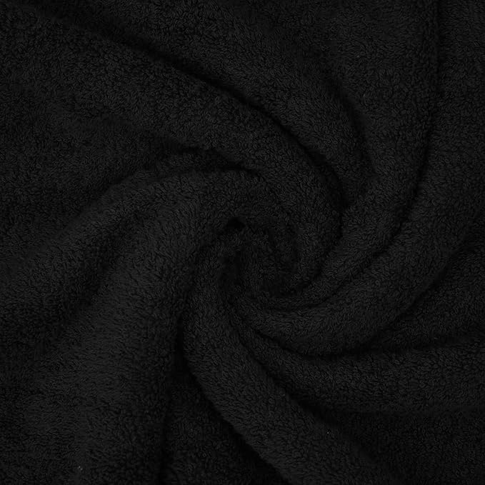 DAN RIVER 2 Pack Luxury Bath Sheets 35x70, 600 GSM, Soft & Quick Dry 100% Ring Spun Cotton Towels Ideal for Hotels, Spas, Gyms & Salons Extra Large, Black