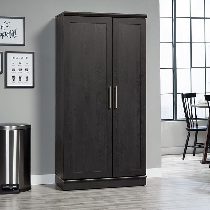 Sauder HomePlus Storage Cabinet, Raven Oak Finish