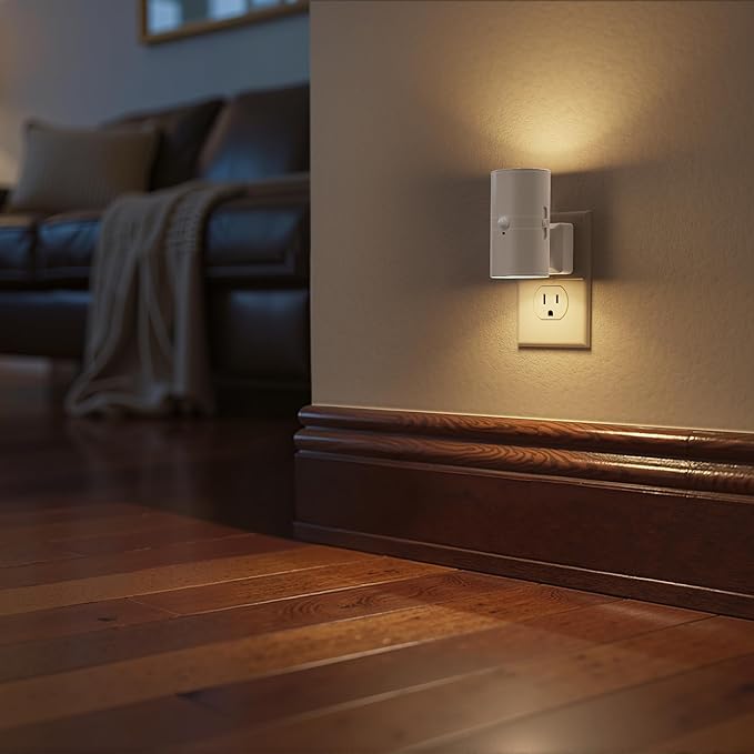 Briignite Motion Sensor Night Light,Motion Activated Plug in Night Lights, 0-100LM Dimmable Soft White 3000K, Motion Sensor Light Indoor for Bathroom Hallway Bedroom Stairway Kid Elderly Pet