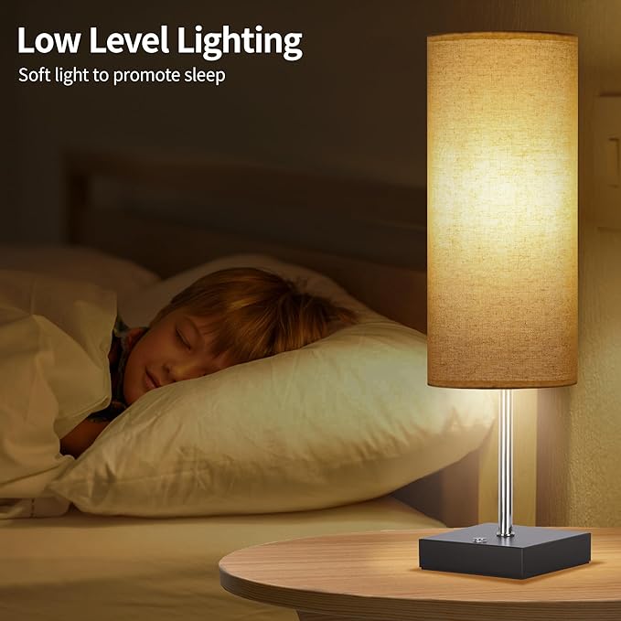 AVV Cordless Table Lamp, 5000mAh Battery Operated Lamp for Night Stand, 3 Modes Battery Powered Wireless Table Lamp, Touch Control Rechargeable Lamp for Bedroom, Living Room, 18 Inch Beige