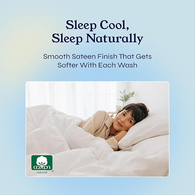 California Design Den California King Sheet Sets - Soft 400 Thread Count, Natural 100% Cotton Sateen, Cooling Sheets, Deep Pockets with All Around Elastic for a Snug Fit, Durable Bedding - White