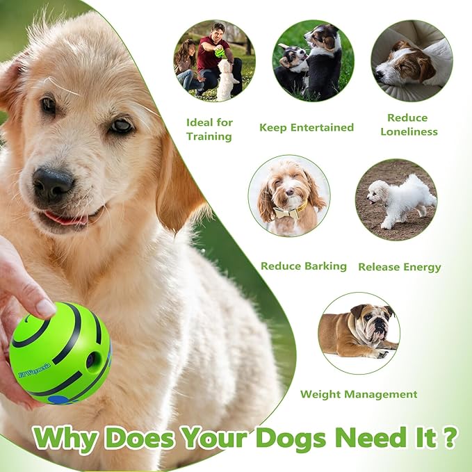 Dog Toys,Interactive Dog Balls for Large Dogs,Durable Vinyl for Training, Teeth Cleaning & Energy Release
