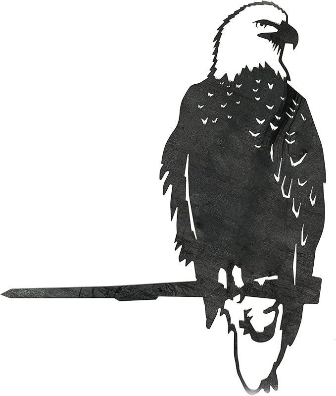METALBIRD - Bald Eagle - Outdoor Tree Ornaments in Corten Steel - Metal Art Proudly Made in The USA