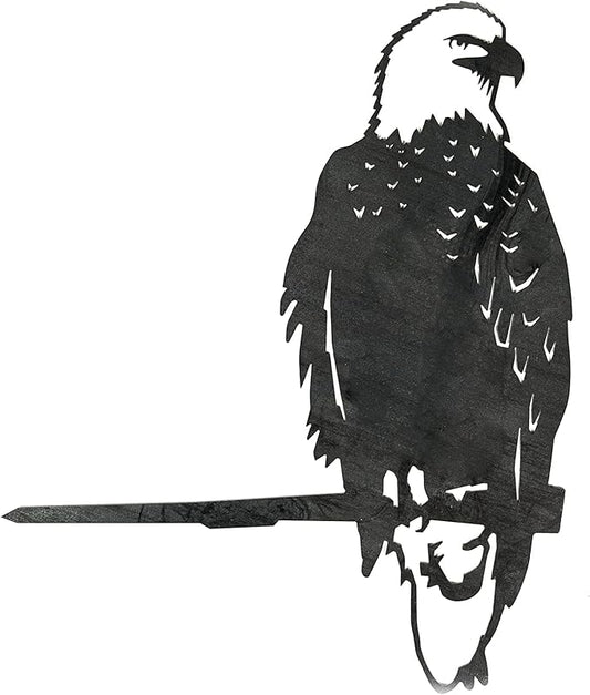METALBIRD - Bald Eagle - Outdoor Tree Ornaments in Corten Steel - Metal Art Proudly Made in The USA