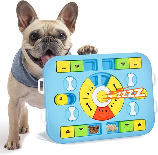 Dog Puzzle Toy & Treat Dispensing Puzzle Feeder for Mentally Stimulating, Interactive Dog Toy for IQ Training and Enrichment, Level 4 in 1 for Small/Medium/Large Dogs, Puppies, Pets