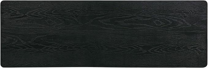 NTC Flow 47-Inch Console Table, Modern Solid Wood Entryway Table with Hidden Drawer, Waterproof & Heat Resistant, Narrow Table for Hallway, Living Room & Foyer, Burnt Black