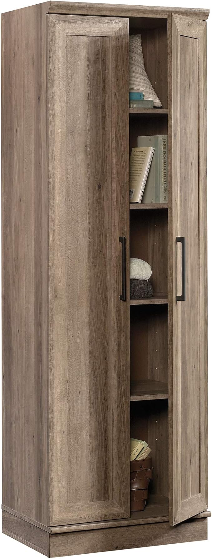 Sauder HomePlus Storage Cabinet/ pantry cabinets, Salt Oak finish