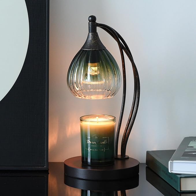 Candle Warmer Lamp with Timer and Dimmer - Electric Melter for Scented Jar Candles - Housewarming, New Home Decor, Valentine's Day Gifts for Her