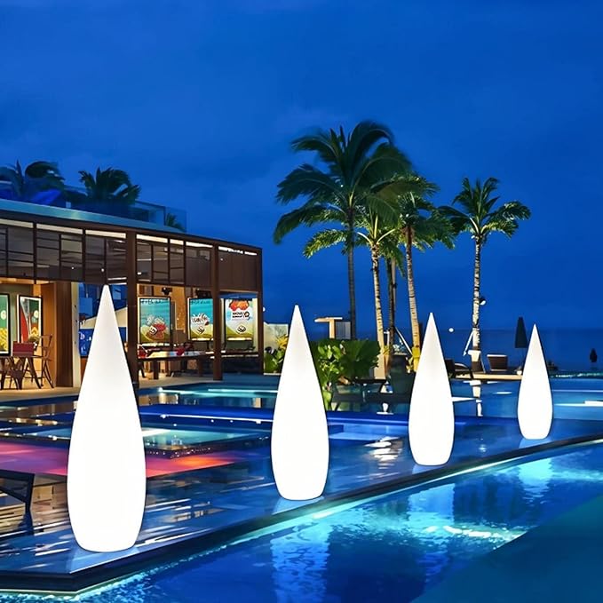 Outdoor Water Drop Lights, Waterproof Lawn Light, Courtyard Garden Terrace Atmosphere Lights, Landscape Courtyard Decorations Floor Lamps, Path Light, Modern Holiday Lamps