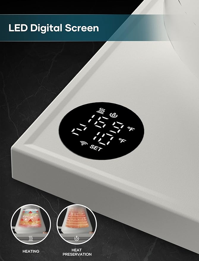 Electric Kettle, Gooseneck Electric Kettle, ±1℉ Precise Temperature Control, Stainless Steel Interior, Quick Heating for Pour Over Coffee, Tea & Boiling Water, 0.9L (Cream)