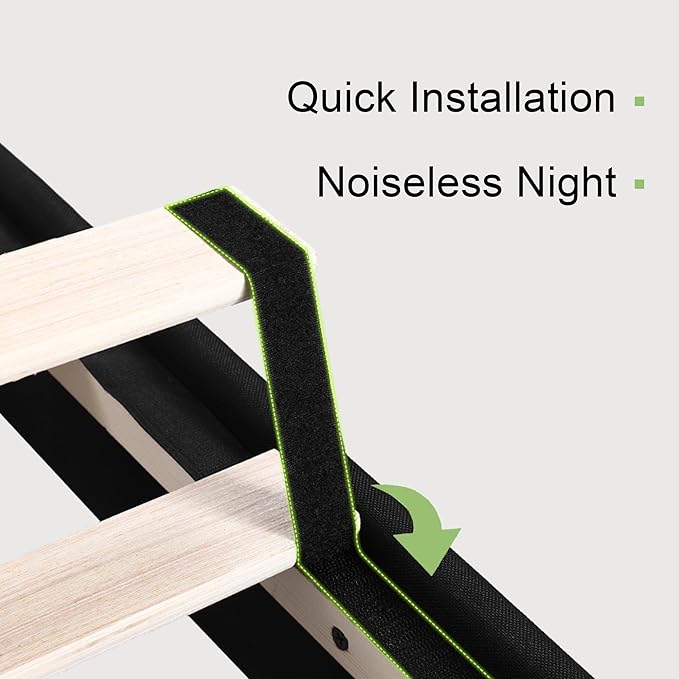 Feonase Queen Size Bed Frame with Charging Station, Linen Upholstered Platform Bed Frame with Wingback Storage Headboard, Solid Wood Slats Support, No Box Spring Needed, Noise Free, Black