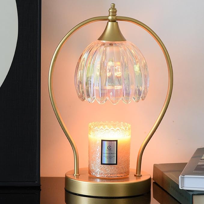 Candle Warmer Lamp with Timer: Dimmable Scented Candle Warmer Aromatherapy Lamp for Home Decor, Mothers Day Gifts for Mom, Ideal Housewarming Birthday Wax Warmer Light Gift, Includes 2 Bulbs
