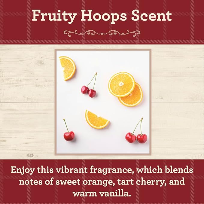 Our Own Candle Company, Fruity Hoops Scented Mason Jar Candle, 100 Hour Burn Time, 13 Ounces