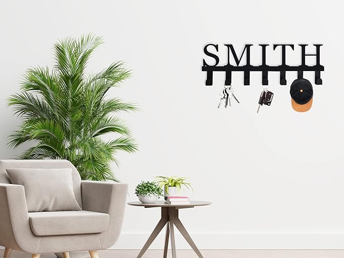 Custom Key Rack with Name, Personalized Name Key Rack, Key Holder for Wall, Personalized Name Hook, Coat Hook, Backpack Hook, Towel Hook, Key Hooks for Wall, Key Hanger, Personalized Gifts