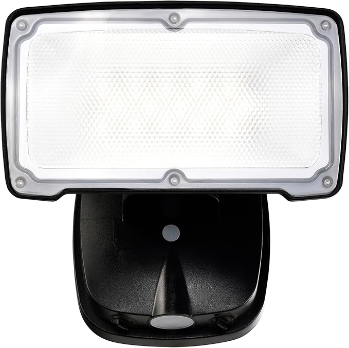 26W Flood Lights Outdoor, CCT Integrated LED Security Light Fixture, 1 Head Exterior LED Outdoor Light with Dusk to Dawn Control, ETL Water Resistant for Garage, Yard, Porch (Black)