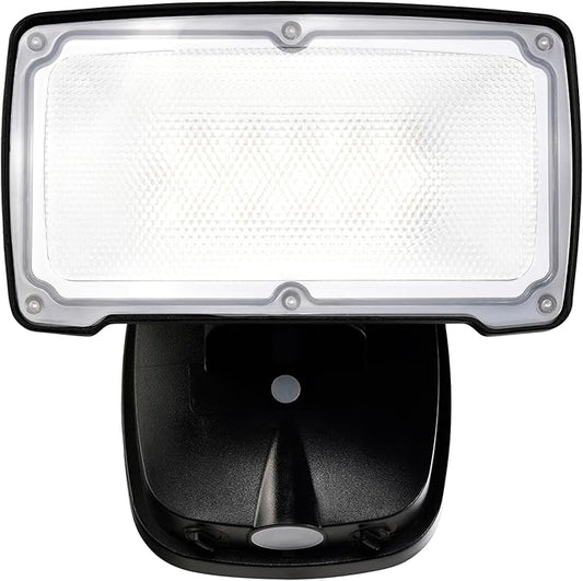 26W Flood Lights Outdoor, CCT Integrated LED Security Light Fixture, 1 Head Exterior LED Outdoor Light with Dusk to Dawn Control, ETL Water Resistant for Garage, Yard, Porch (Black)