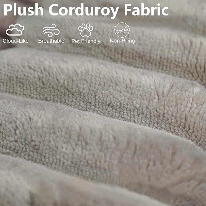 71" Boneless Loveseat Sofa - Cloud Couch with Memory Foam, Comfy Deep Seat - Corduroy Floor Sofa, No Assembly Required - Small Space Friendly for Living Room, Bedroom, Apartment, Corduroy, Camel